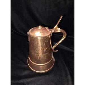Hammered Copper Mug, Albanian Collectible #254, Vintage, Late 1980s